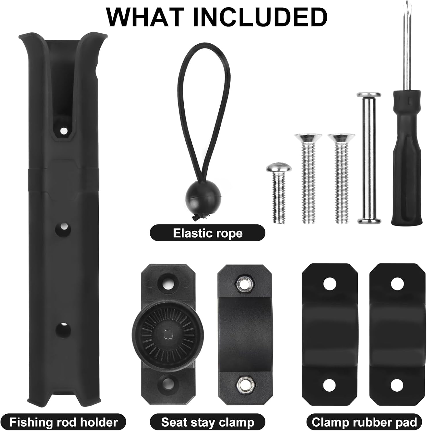 Bike Fishing Rod Holder Fishing Rod Holder for Bicycles Fishing Poles for Bike Adjustable Rod Carrier for Bicycle